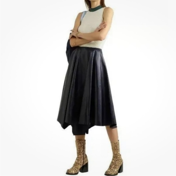 7 For All Mankind Dresses & Skirts - 7 for All Mankind Vegan Leather Asymmetrical Skirt - NWOT